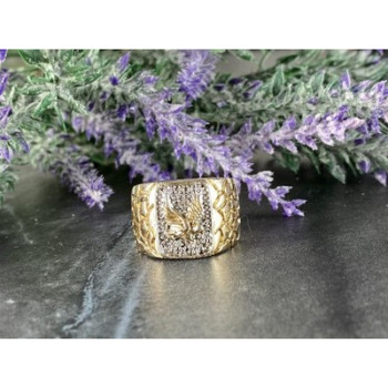 Men'S 925 Sterling Silver Gold Plated 