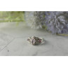 925 Sterling Silver Morganite, Rubellite and Quartz Ring Size 5.5