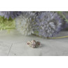 925 Sterling Silver Morganite, Rubellite and Quartz Ring Size 5.5