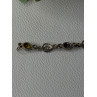 925 Sterling Silver Amethyst Citrine Garnet Peridot Topaz Bracelet Length 7.5 In