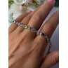925 Sterling Silver Amethyst Citrine Garnet Peridot Topaz Bracelet Length 7.5 In