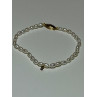 18K YELLOW GOLD BRACELET FRESHWATER PEARLS SIZE 7.5