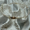 18K YELLOW GOLD BRACELET FRESHWATER PEARLS SIZE 7.5