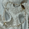 18K YELLOW GOLD BRACELET FRESHWATER PEARLS SIZE 7.5
