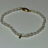 14K YELLOW GOLD BRACELET FRESHWATER PEARLS SIZE 7