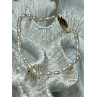 14K YELLOW GOLD BRACELET FRESHWATER PEARLS SIZE 7