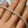 14K YELLOW GOLD BRACELET FRESHWATER PEARLS SIZE 7
