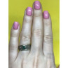 Vintage 925 Sterling Silver Green Nephrite (Jade) Ring Size 7.5