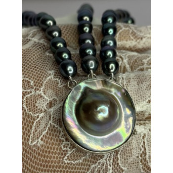 925 Sterling Silver Unique Bracelet Freshwater Pearls Lenght 8 Inch