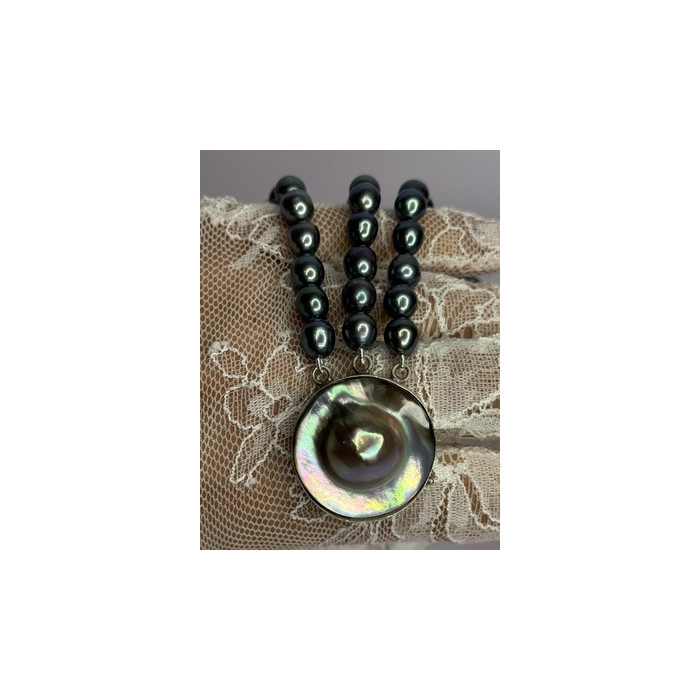 925 Sterling Silver Unique Bracelet Freshwater Pearls Lenght 8 Inch