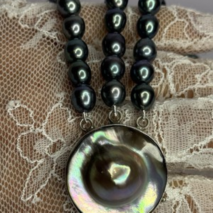 925 Sterling Silver Unique Bracelet Freshwater Pearls Lenght 8 Inch