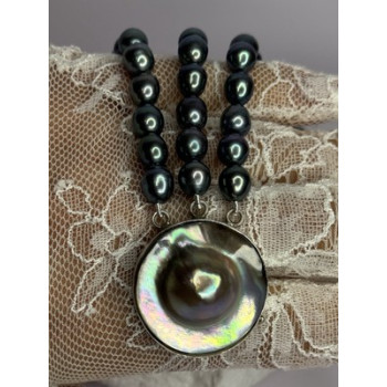 925 Sterling Silver Unique Bracelet Freshwater Pearls Lenght 8 Inch