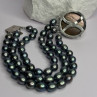 925 Sterling Silver Unique Bracelet Freshwater Pearls Lenght 8 Inch