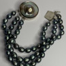925 Sterling Silver Unique Bracelet Freshwater Pearls Lenght 8 Inch