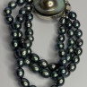 925 Sterling Silver Unique Bracelet Freshwater Pearls Lenght 8 Inch