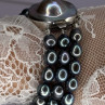 925 Sterling Silver Unique Bracelet Freshwater Pearls Lenght 8 Inch