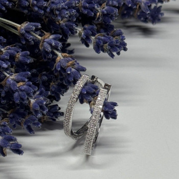 925 Sterling Silver CZ Earrings