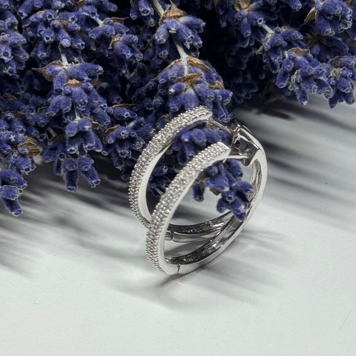 925 Sterling Silver CZ Earrings