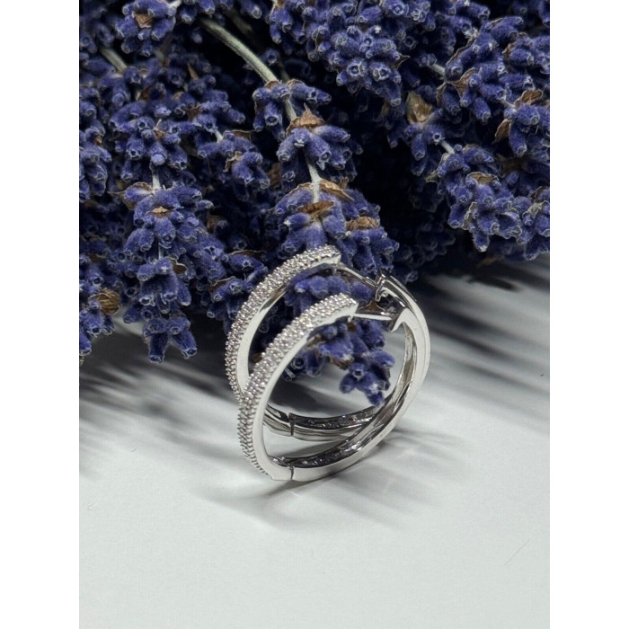 925 Sterling Silver CZ Earrings