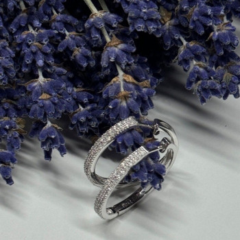 925 Sterling Silver CZ Earrings