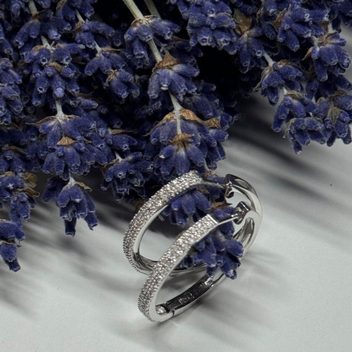 925 Sterling Silver CZ Earrings