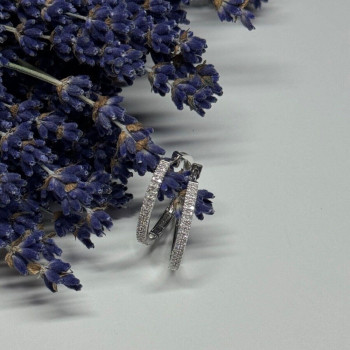 925 Sterling Silver CZ Earrings