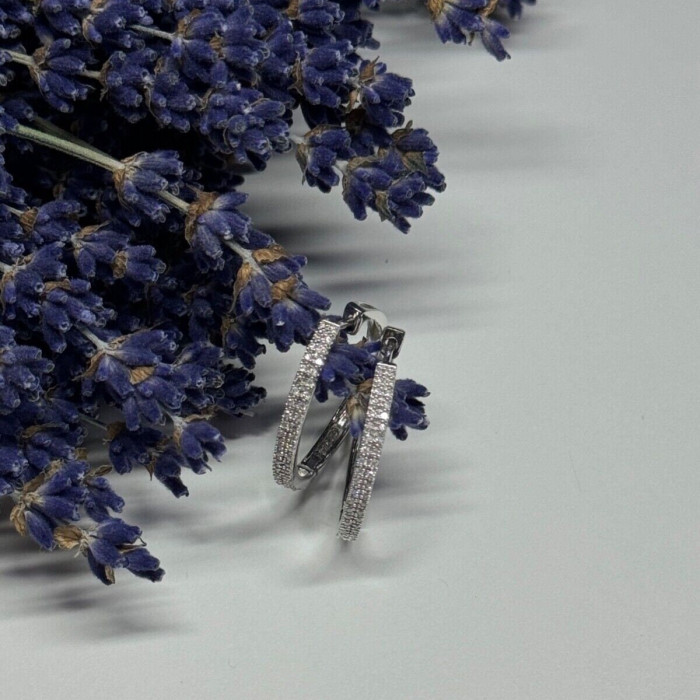 925 Sterling Silver CZ Earrings