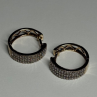 10K Yellow Gold Diamonds 0.9 Carat Earrings Length 18 mm