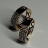 10K Yellow Gold Diamonds 0.9 Carat Earrings Length 18 mm