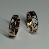 10K Yellow Gold Diamonds 0.9 Carat Earrings Length 18 mm