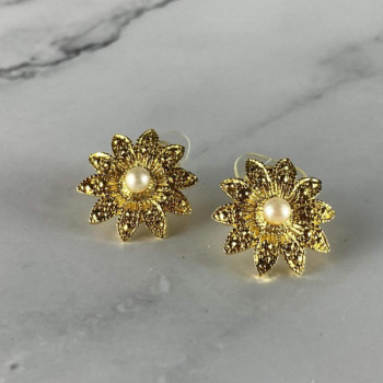 925 STERLING SILVER GOLD PLATED PEARLS 