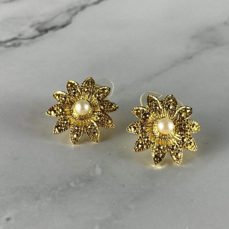925 STERLING SILVER GOLD PLATED PEARLS 