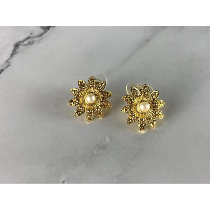 925 STERLING SILVER GOLD PLATED PEARLS 