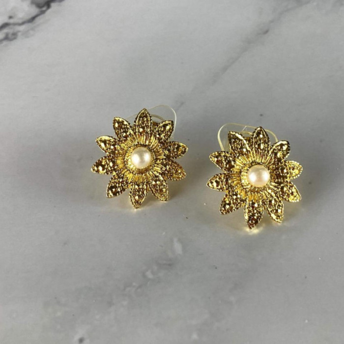 925 STERLING SILVER GOLD PLATED PEARLS 