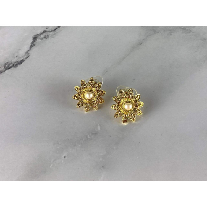 925 STERLING SILVER GOLD PLATED PEARLS 