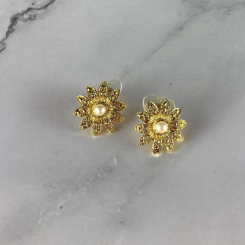 925 STERLING SILVER GOLD PLATED PEARLS 