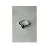 925 Sterling Silver Sapphire & White/Colorless Topaz Ring Size 7.5
