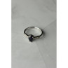 925 Sterling Silver Sapphire & White/Colorless Topaz Ring Size 7.5