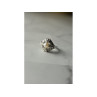 925 Sterling Silver Pearl and Marcasites Ring Size 6.5