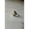 925 Sterling Silver Pearl and Marcasites Ring Size 6.5