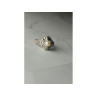 925 Sterling Silver Pearl and Marcasites Ring Size 6.5