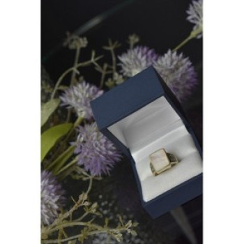 925 Sterling Silver Mother of Pearl Ring Size 6.5