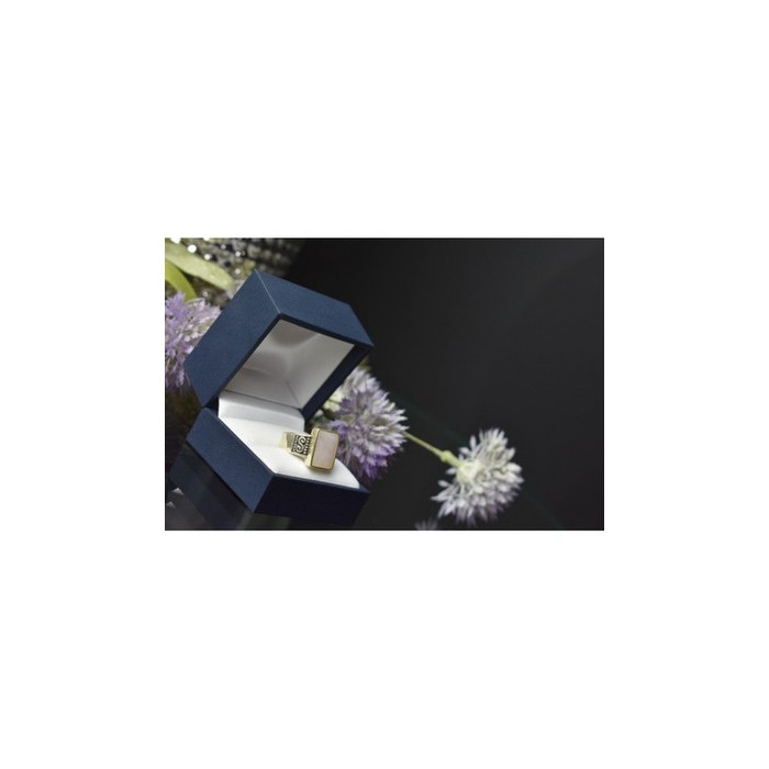 925 Sterling Silver Mother of Pearl Ring Size 6.5