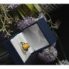 925 Sterling Silver Yellow Jasper Ring Size 7.5