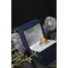 925 Sterling Silver Yellow Jasper Ring Size 7.5