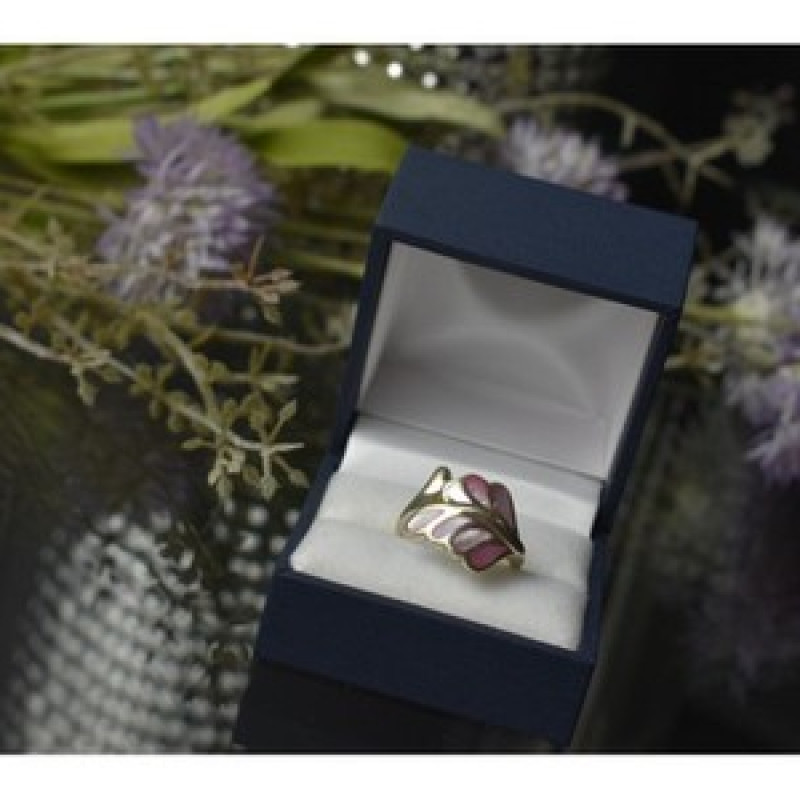 925 Sterling Silver Mother of Pearl Inserts Ring Size 6.5