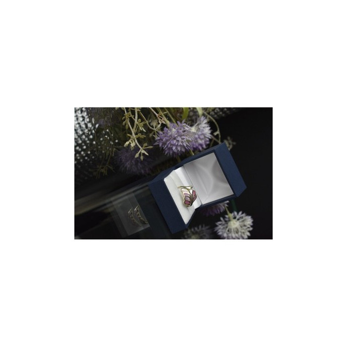 925 Sterling Silver Mother of Pearl Inserts Ring Size 6.5