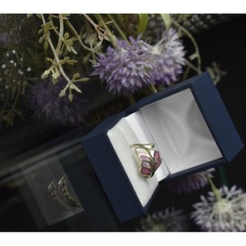 925 Sterling Silver Mother of Pearl Inserts Ring Size 6.5