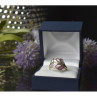 925 Sterling Silver Mother of Pearl Inserts Ring Size 6.5