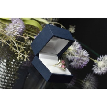 925 Sterling Silver Mother of Pearl Inserts Ring Size 6.5